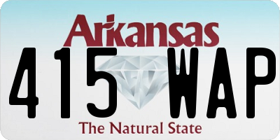 AR license plate 415WAP