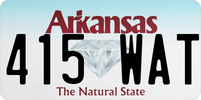 AR license plate 415WAT