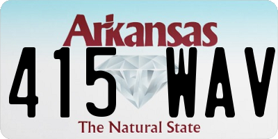 AR license plate 415WAV