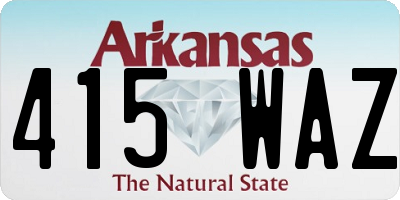 AR license plate 415WAZ