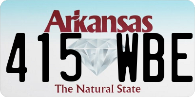 AR license plate 415WBE