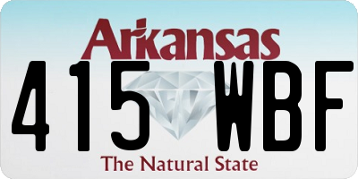 AR license plate 415WBF