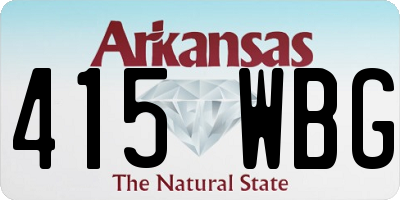 AR license plate 415WBG