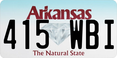 AR license plate 415WBI