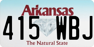 AR license plate 415WBJ
