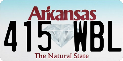 AR license plate 415WBL