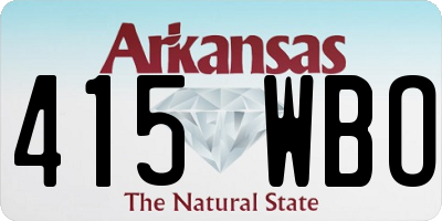AR license plate 415WBO