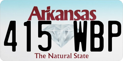 AR license plate 415WBP