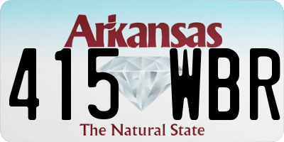 AR license plate 415WBR