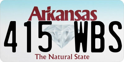 AR license plate 415WBS