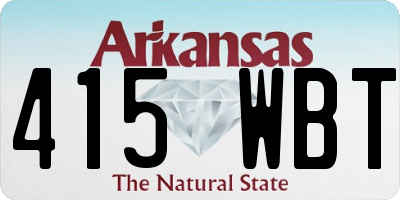 AR license plate 415WBT