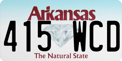 AR license plate 415WCD
