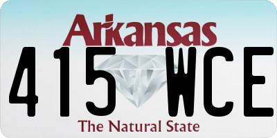AR license plate 415WCE