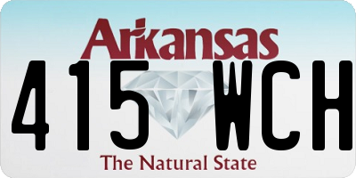 AR license plate 415WCH