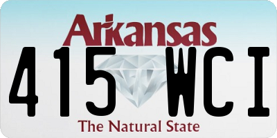 AR license plate 415WCI