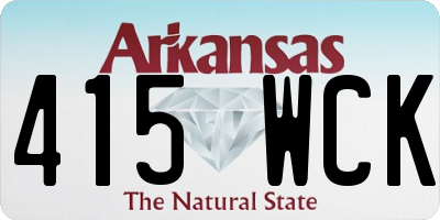 AR license plate 415WCK