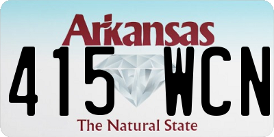 AR license plate 415WCN