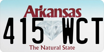 AR license plate 415WCT