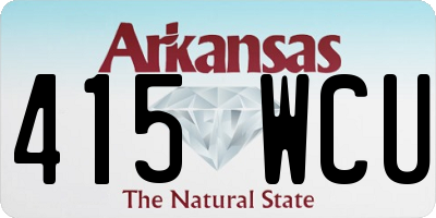 AR license plate 415WCU