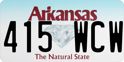 AR license plate 415WCW