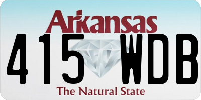 AR license plate 415WDB