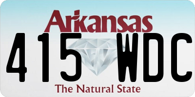 AR license plate 415WDC