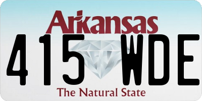 AR license plate 415WDE