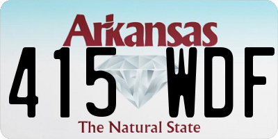 AR license plate 415WDF
