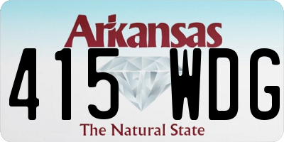 AR license plate 415WDG