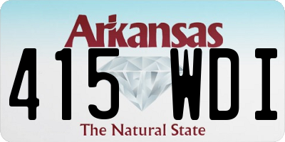 AR license plate 415WDI