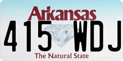 AR license plate 415WDJ