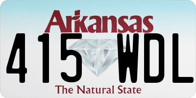 AR license plate 415WDL