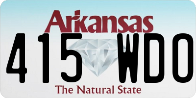AR license plate 415WDO