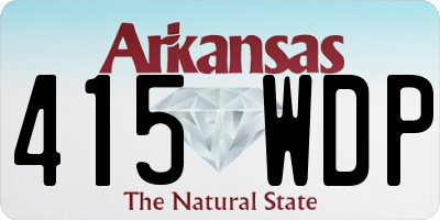 AR license plate 415WDP