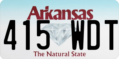 AR license plate 415WDT