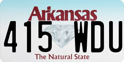 AR license plate 415WDU