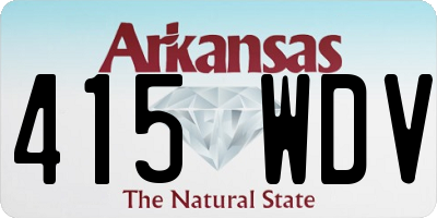 AR license plate 415WDV