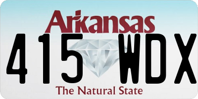 AR license plate 415WDX