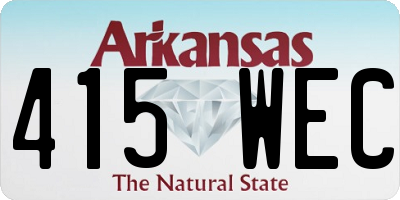 AR license plate 415WEC