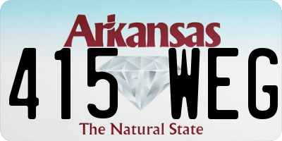 AR license plate 415WEG