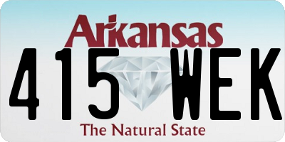AR license plate 415WEK