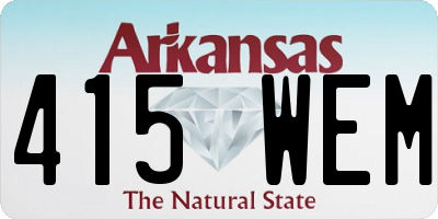AR license plate 415WEM