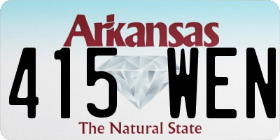AR license plate 415WEN