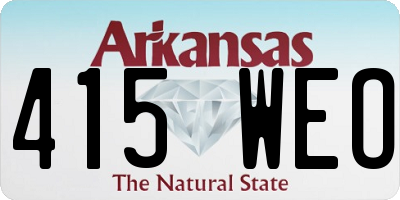 AR license plate 415WEO