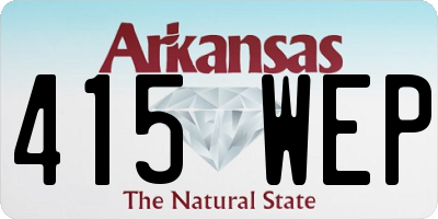 AR license plate 415WEP