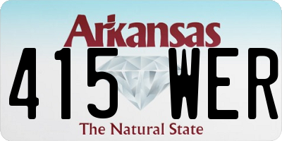 AR license plate 415WER