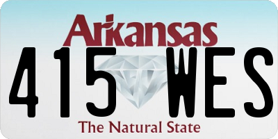 AR license plate 415WES