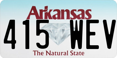 AR license plate 415WEV