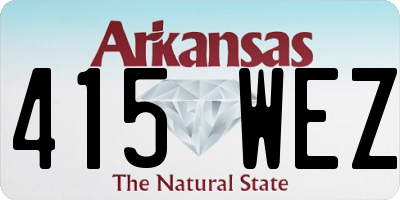AR license plate 415WEZ