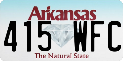 AR license plate 415WFC